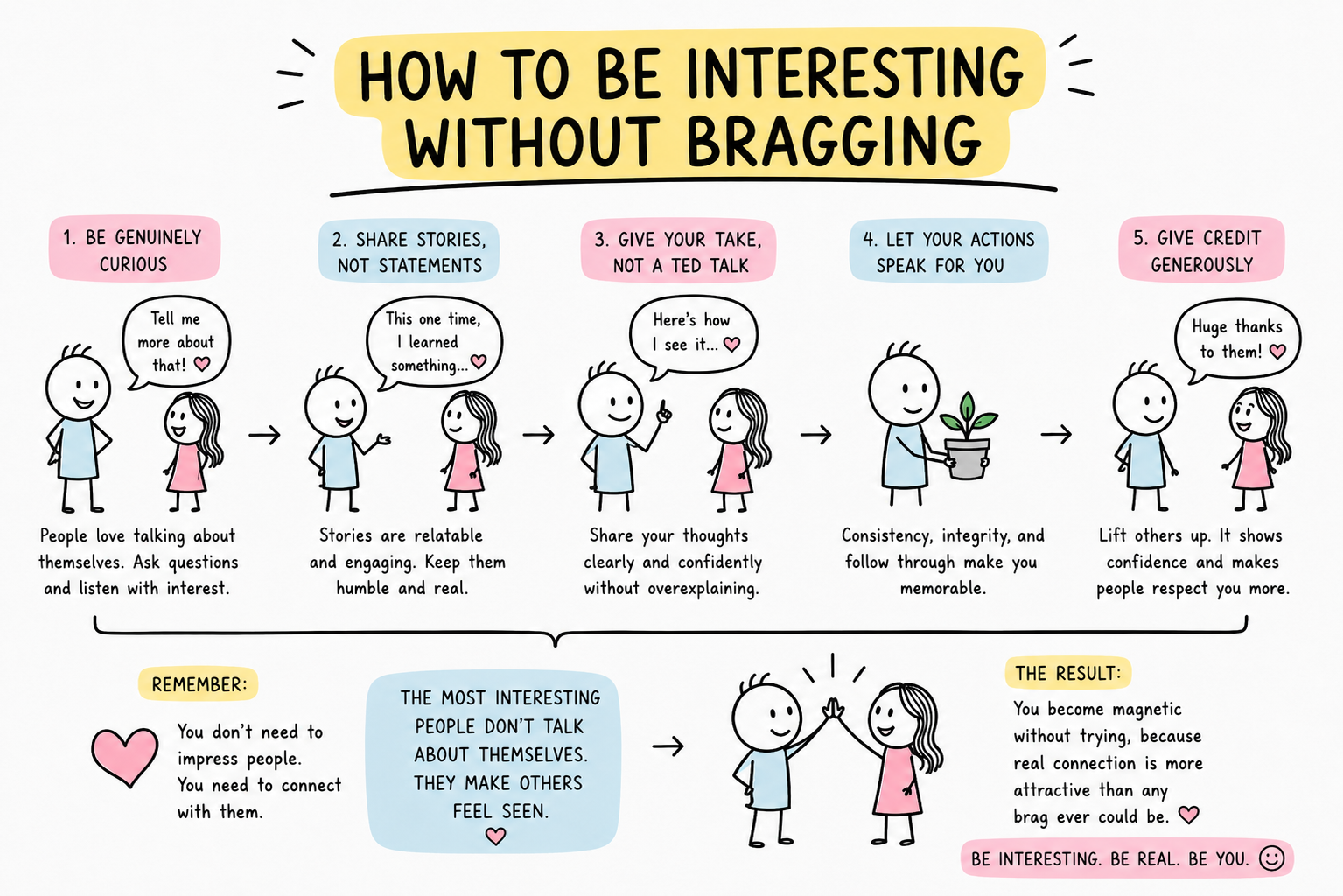 How to Be Interesting Without Bragging