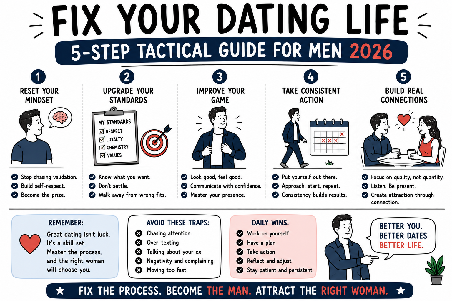 Fix Your Dating Life: 5-Step Tactical Guide for Men (2026)