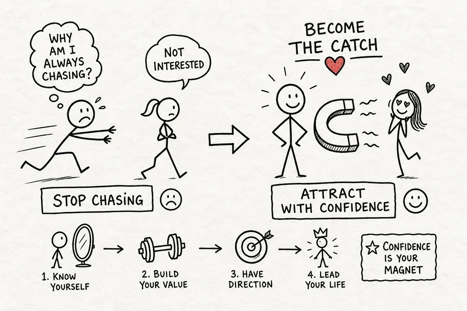 Stop Chasing Women: 9 Steps to Attract With Confidence