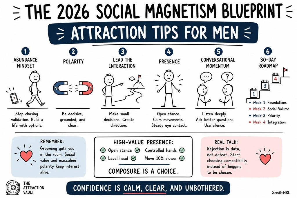 Attraction Tips for Men: 2026 Social Magnetism Blueprint