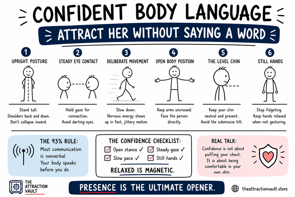 Confident Body Language for Men: How to Attract Women Without Saying a Word