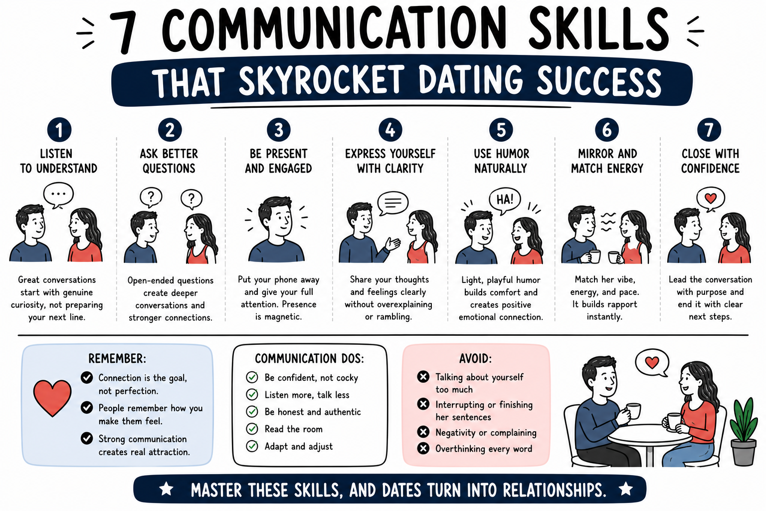 7 Communication Skills That Skyrocket Dating Success