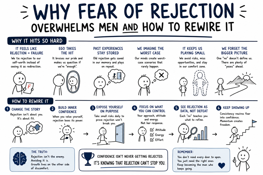 Why Fear of Rejection Overwhelms Men and How to Rewire It