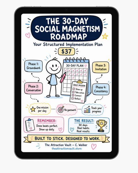 The 30-Day Social Magnetism Roadmap: Your Structured Implementation Plan The Attraction Vault